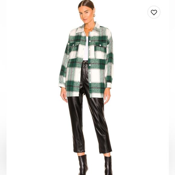 Lovers + Friends  Kaianna Shacket green button down size XXS - Picture 1 of 9